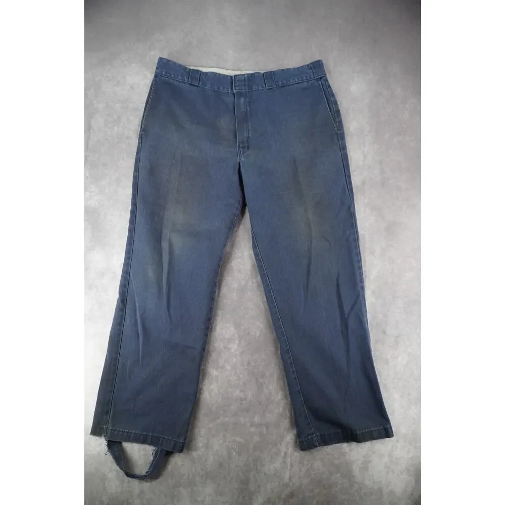 Dickies Faded Blue Straight Leg Work Pants Men’s Approx 38x28